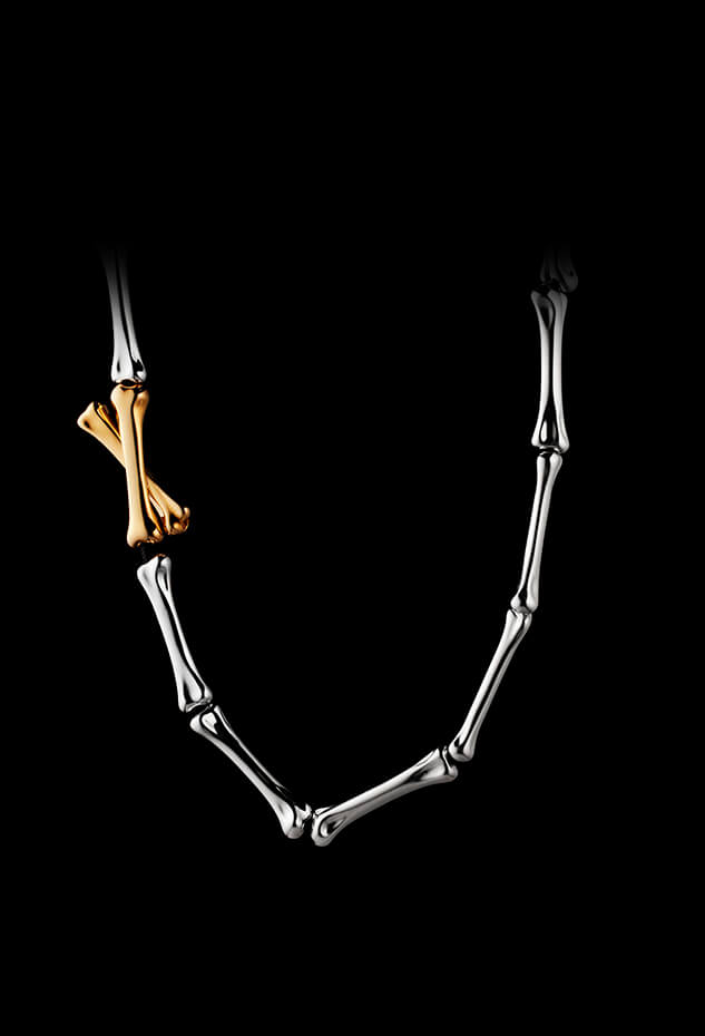 Minas Jewelry-Cross bone necklace