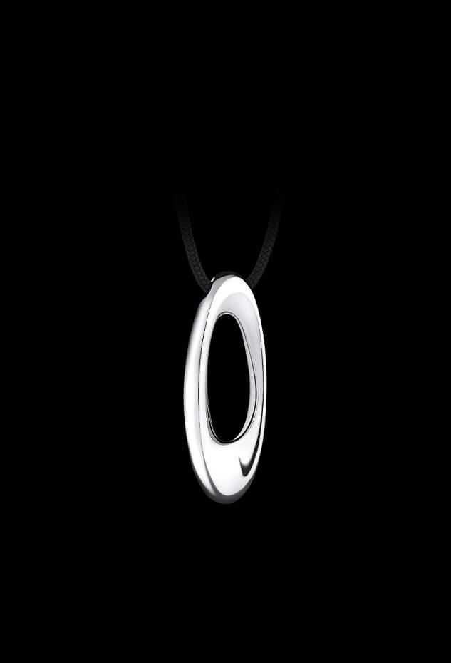 THE ELLIPSE PENDANT - Minas Jewellery The Divided heart pendant